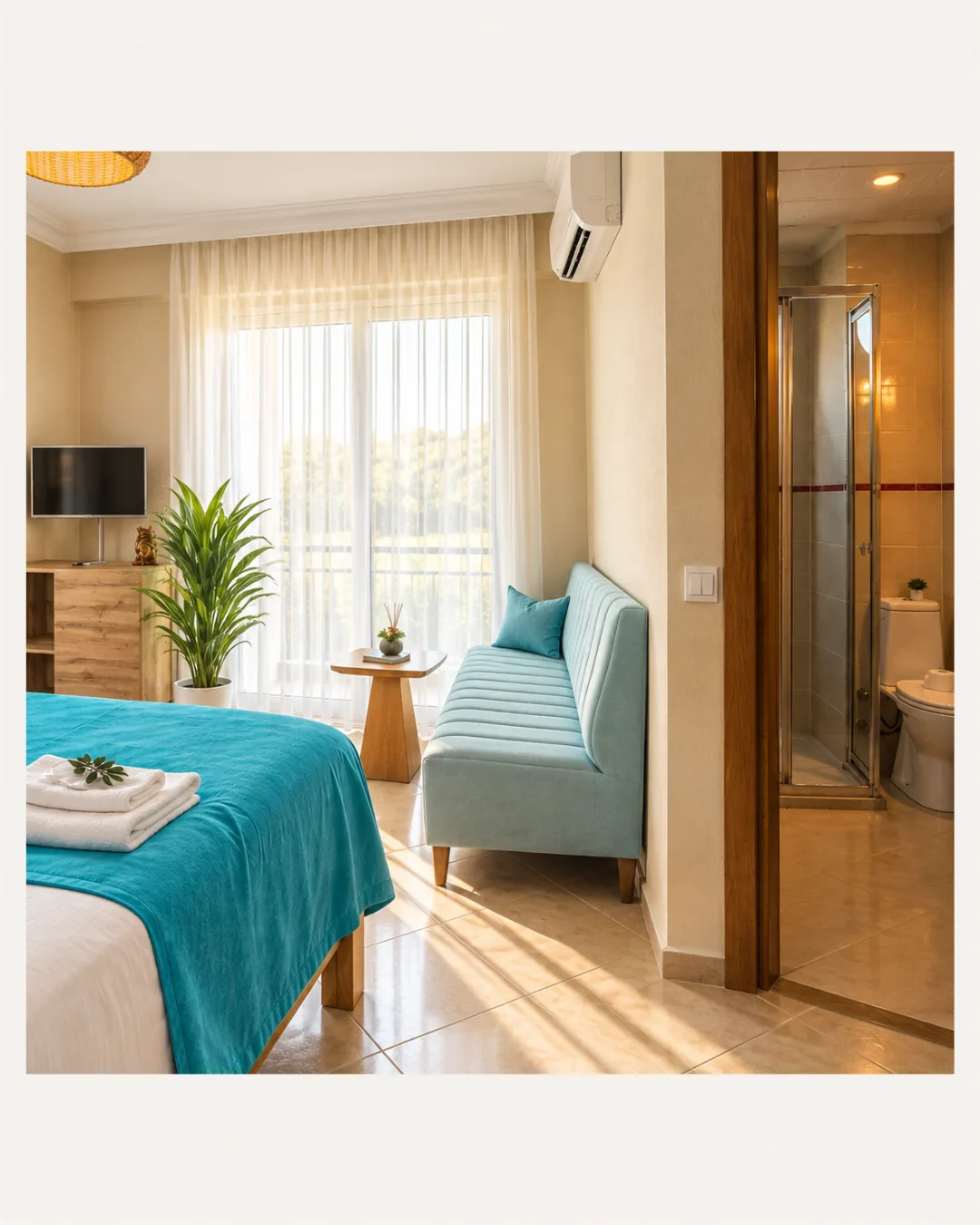 Kampüs Garden deniz manzaralı Deluxe oda